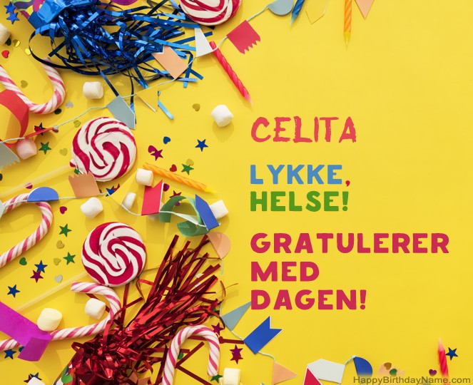 Gratulerer med fødselsdagen Celita bildene