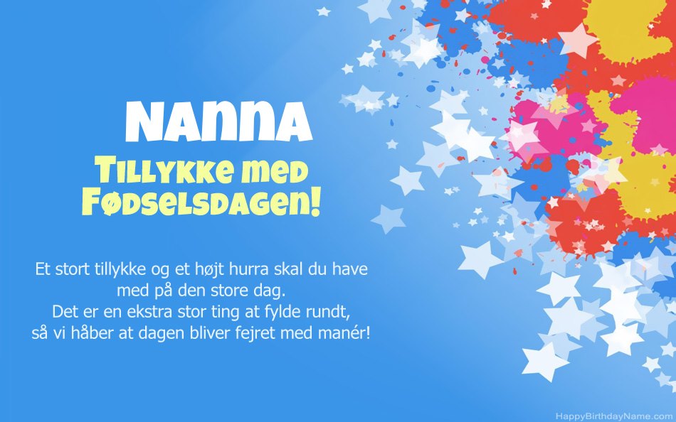 Tillykke med fødselsdagen til Nannas