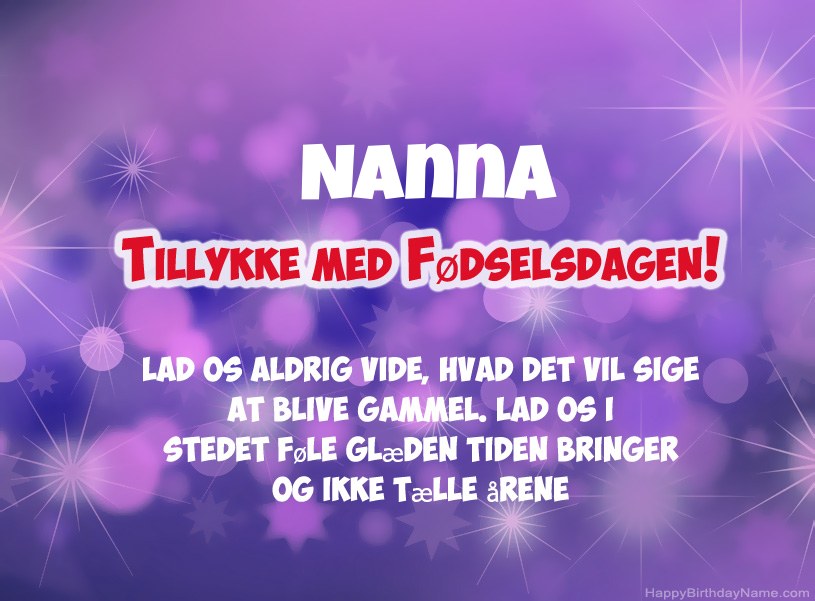 Smukke billeder til Nanna tillykke med fødselsdagen