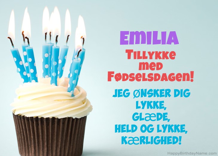 Tillykke med heldens fødselsdag til Emilia