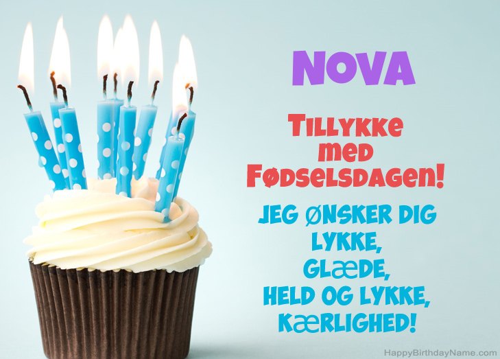 Tillykke med heldens fødselsdag til Nova