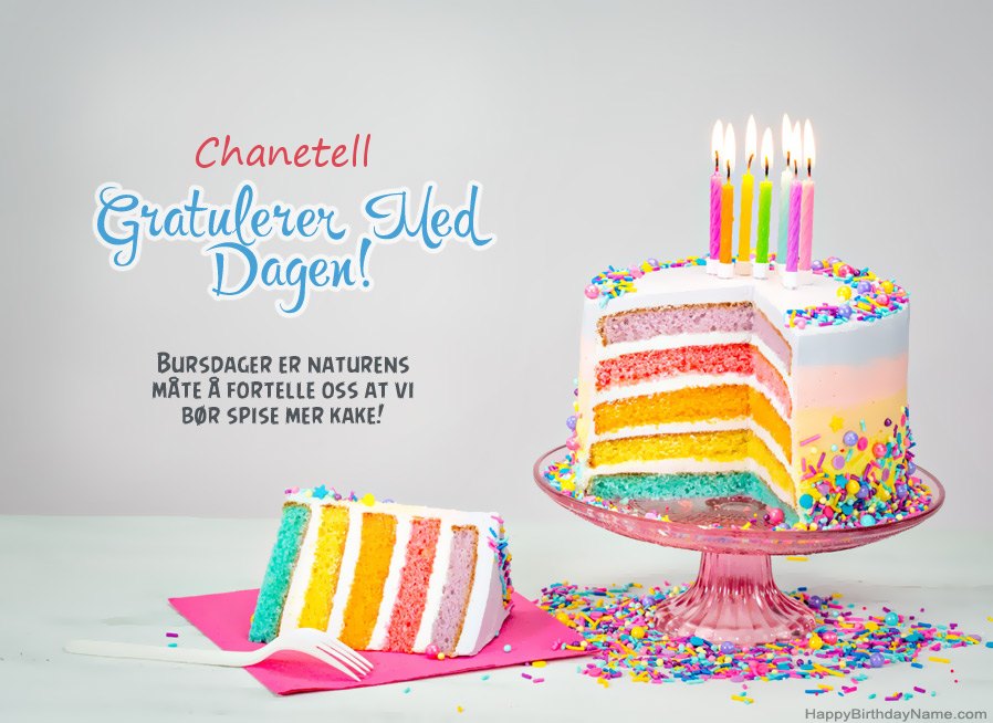 Kul gratulerer til Gratulerer med Chanetell