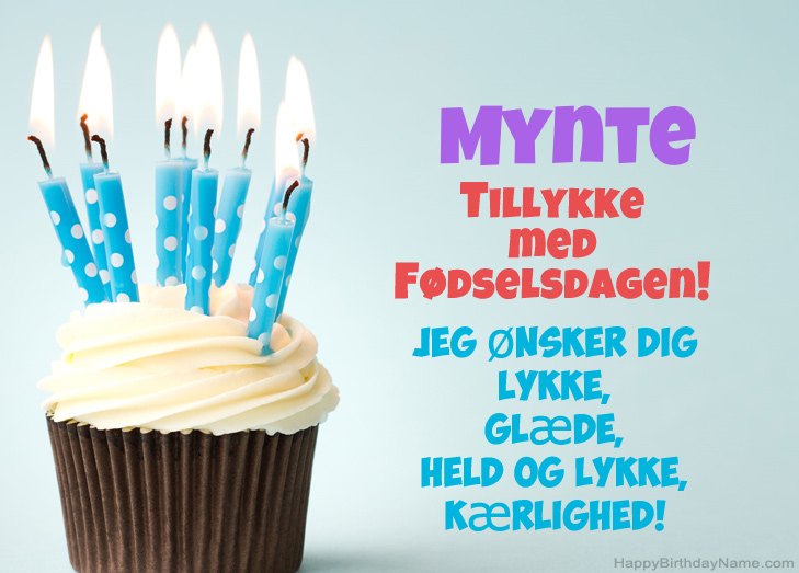 Tillykke med heldens fødselsdag til Mynte