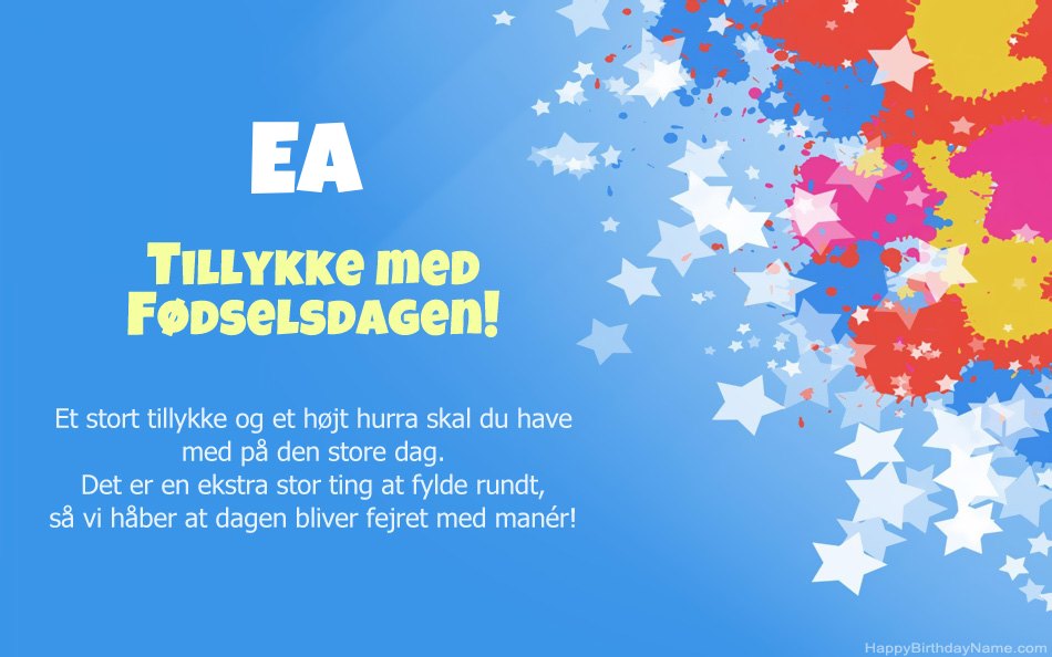 Tillykke med fødselsdagen til Eas