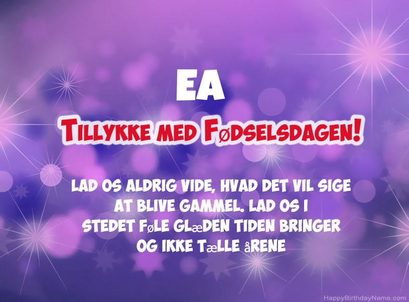 Smukke billeder til Ea tillykke med fødselsdagen
