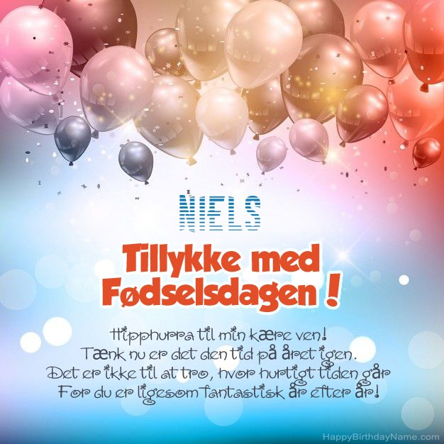 Digte til fødselsdag til Niels