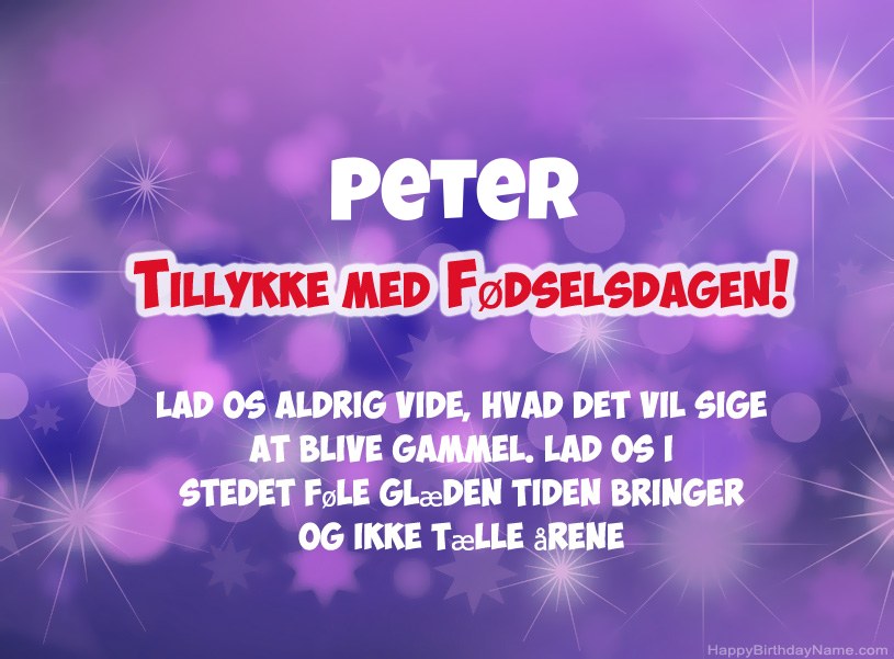 Smukke billeder til Peter tillykke med fødselsdagen