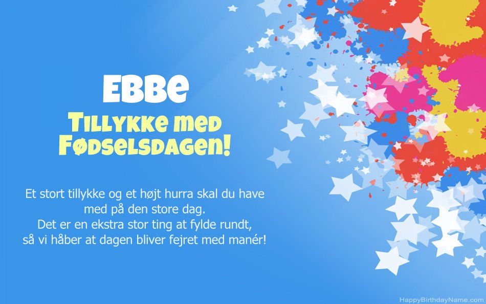 Tillykke med fødselsdagen til Ebbes