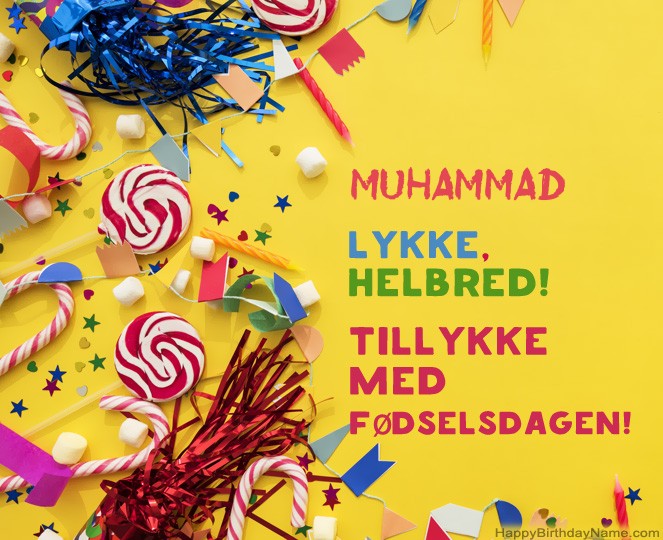 Tillykke med fødselsdagen Muhammad billeder