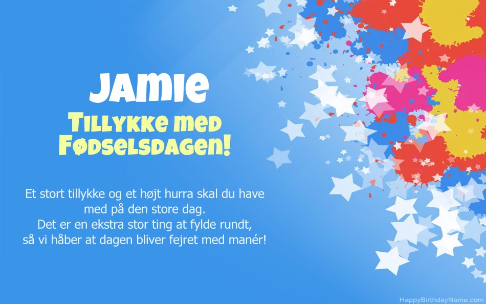 Tillykke med fødselsdagen til Jamies Tillykke med fødselsdagen til Jamies
