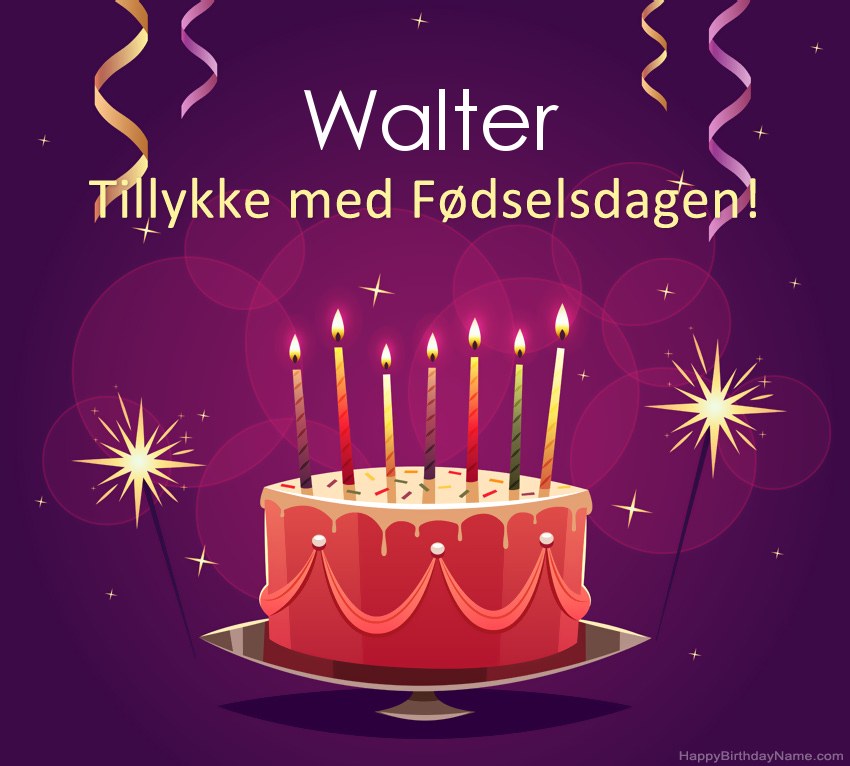 Sjove hilsener til Happy Birthday Walter-billeder