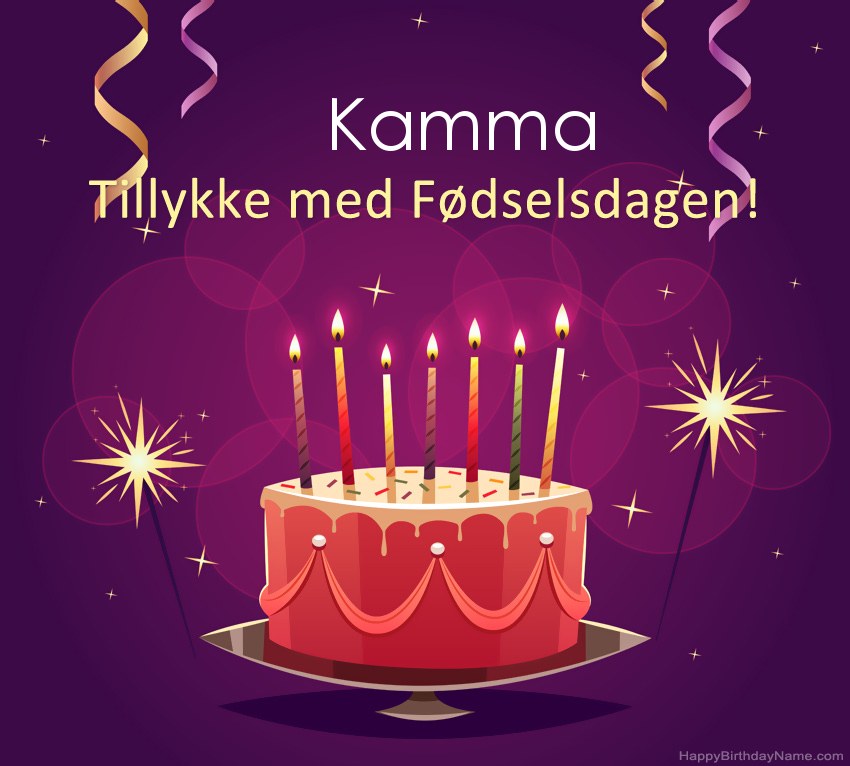 Sjove hilsener til Happy Birthday Kamma-billeder