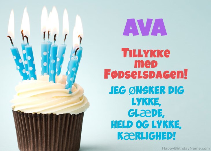 Tillykke med heldens fødselsdag til Ava