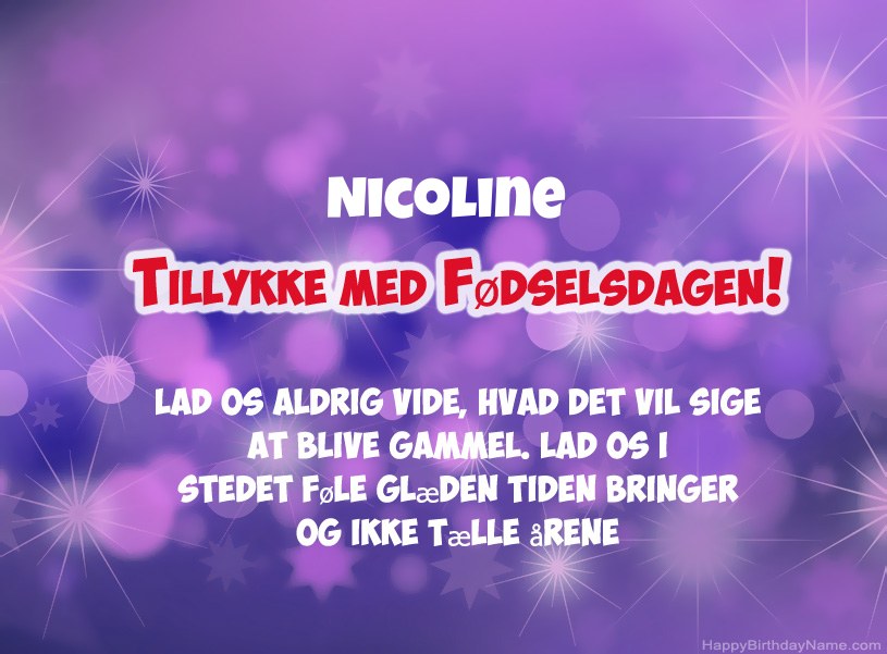 Smukke billeder til Nicoline tillykke med fødselsdagen Smukke billeder til Nicoline tillykke med fødselsdagen