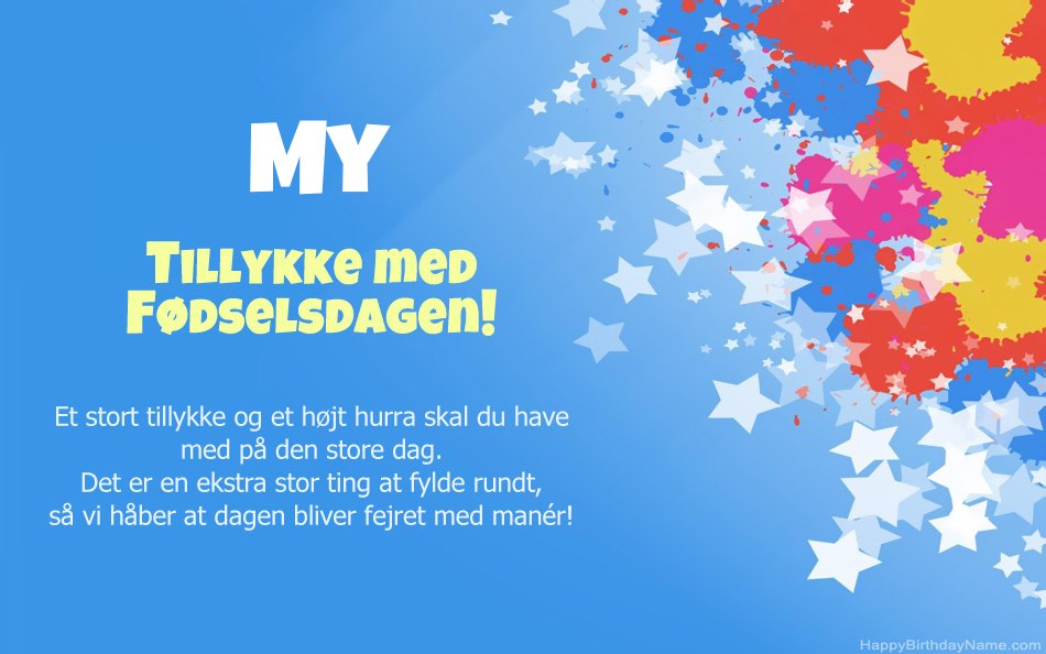 Tillykke med fødselsdagen til Mys