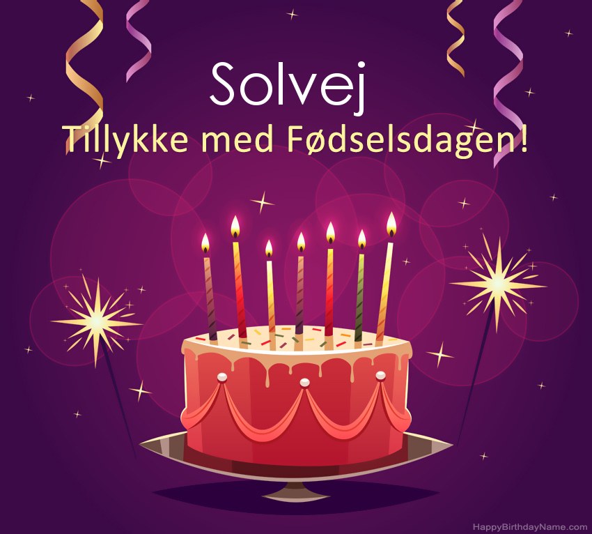 Sjove hilsener til Happy Birthday Solvej-billeder