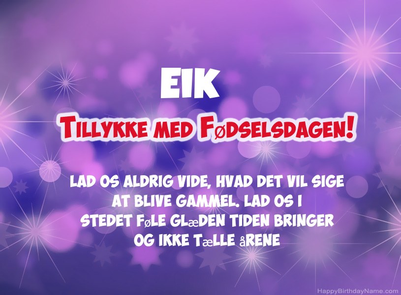Smukke billeder til Eik tillykke med fødselsdagen