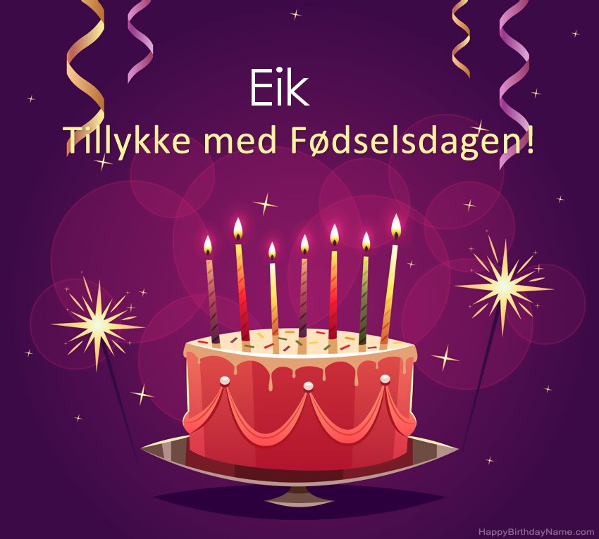 Sjove hilsener til Happy Birthday Eik-billeder
