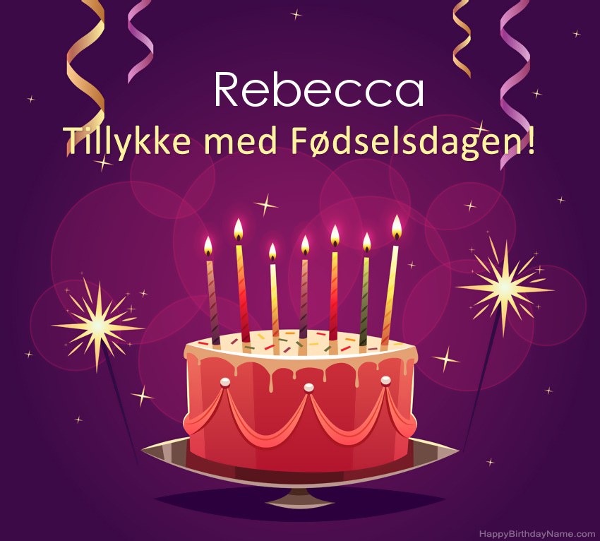 Sjove hilsener til Happy Birthday Rebecca-billeder