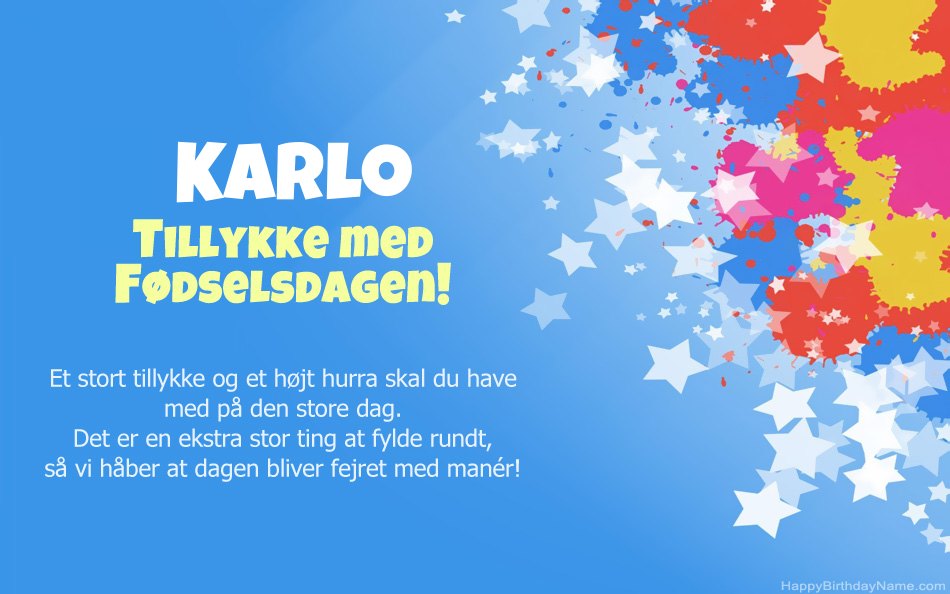Tillykke med fødselsdagen til Karlos