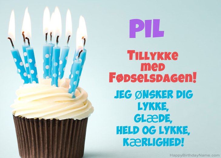 Tillykke med heldens fødselsdag til Pil