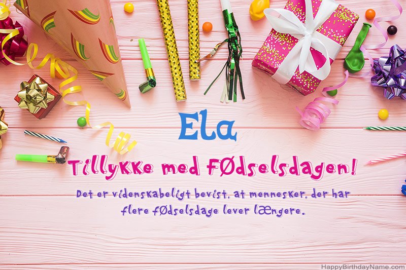 Download gratulerer med fødselsdagen Ela gratis