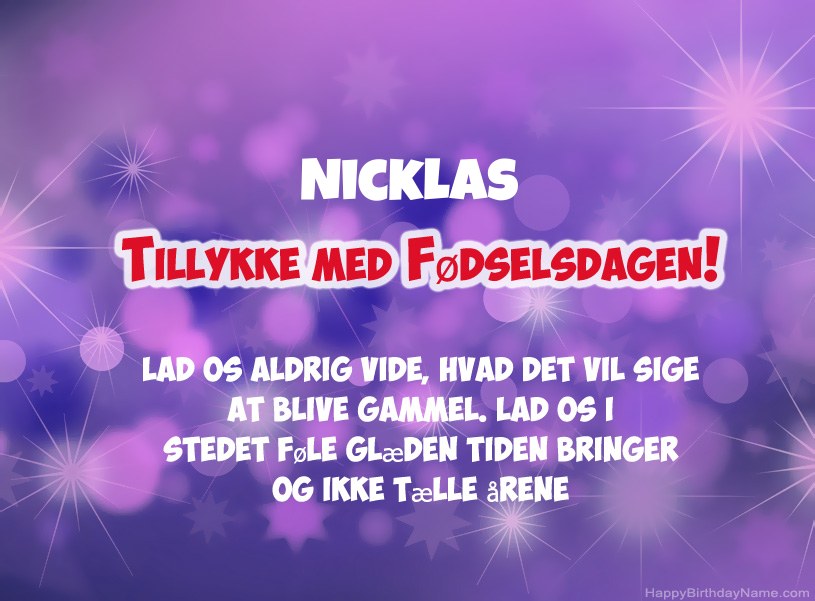 Smukke billeder til Nicklas tillykke med fødselsdagen Smukke billeder til Nicklas tillykke med fødselsdagen