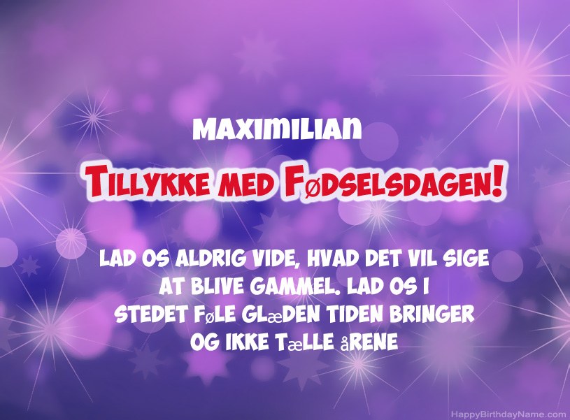Smukke billeder til Maximilian tillykke med fødselsdagen