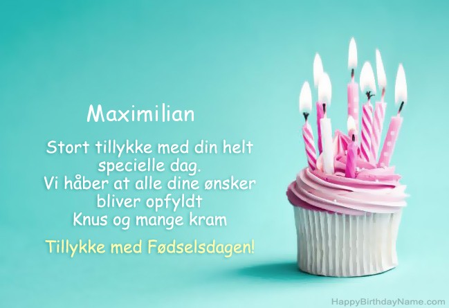 Download billede til Happy Birthday Maximilian