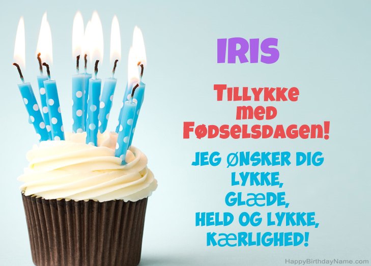 Tillykke med heldens fødselsdag til Iris