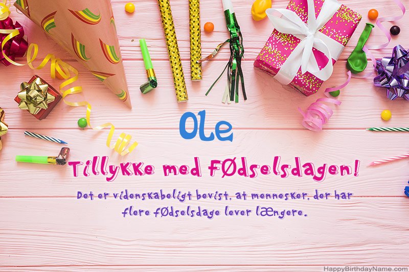 Download gratulerer med fødselsdagen Ole gratis