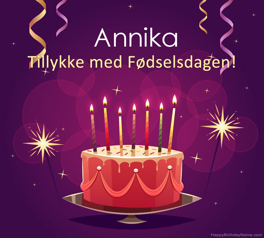 Sjove hilsener til Happy Birthday Annika-billeder