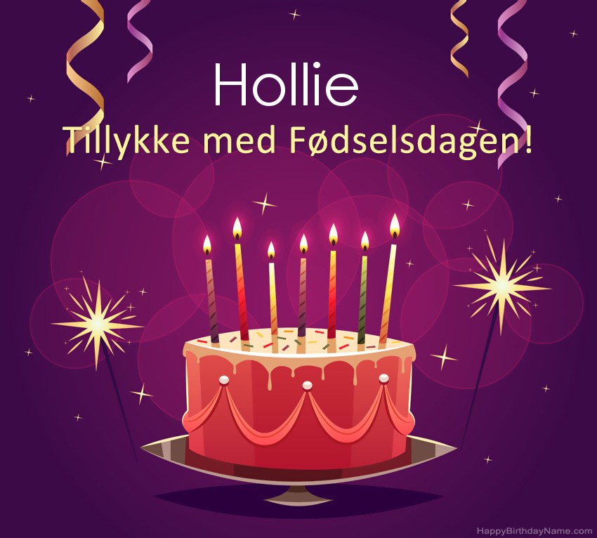 Sjove hilsener til Happy Birthday Hollie-billeder