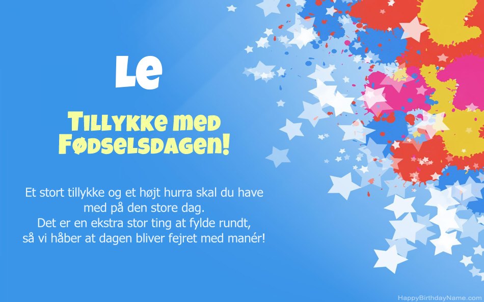 Tillykke med fødselsdagen til Les