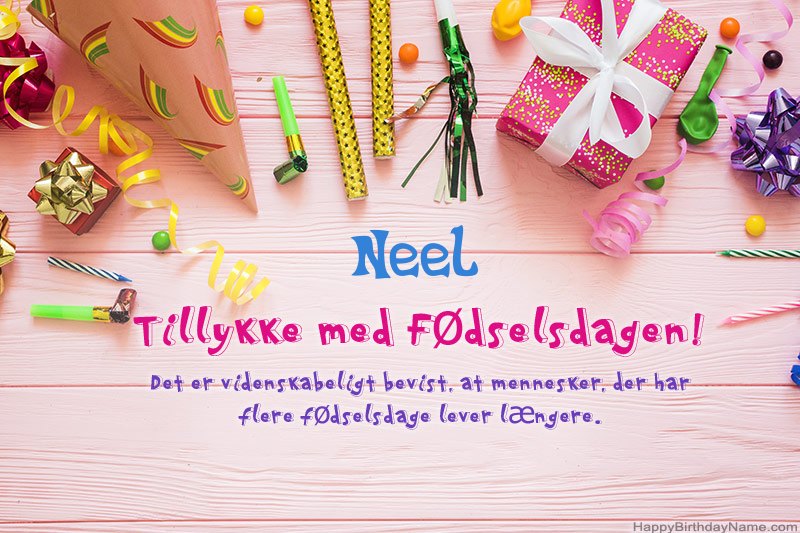 Download gratulerer med fødselsdagen Neel gratis