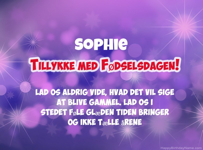 Smukke billeder til Sophie tillykke med fødselsdagen Smukke billeder til Sophie tillykke med fødselsdagen