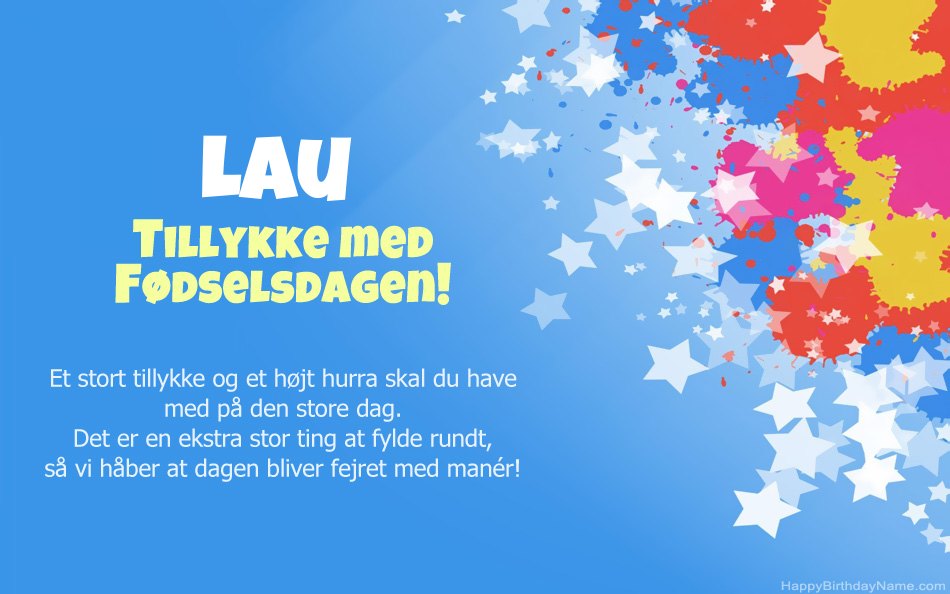 Tillykke med fødselsdagen til Laus Tillykke med fødselsdagen til Laus