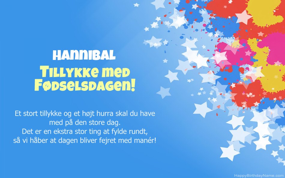 Tillykke med fødselsdagen til Hannibals Tillykke med fødselsdagen til Hannibals