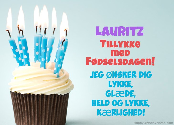 Tillykke med heldens fødselsdag til Lauritz Tillykke med heldens fødselsdag til Lauritz