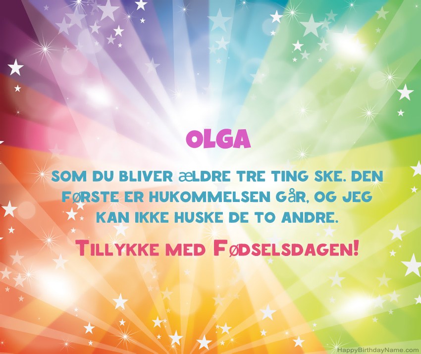 Smukke fødselsdagskort til Olga Smukke fødselsdagskort til Olga