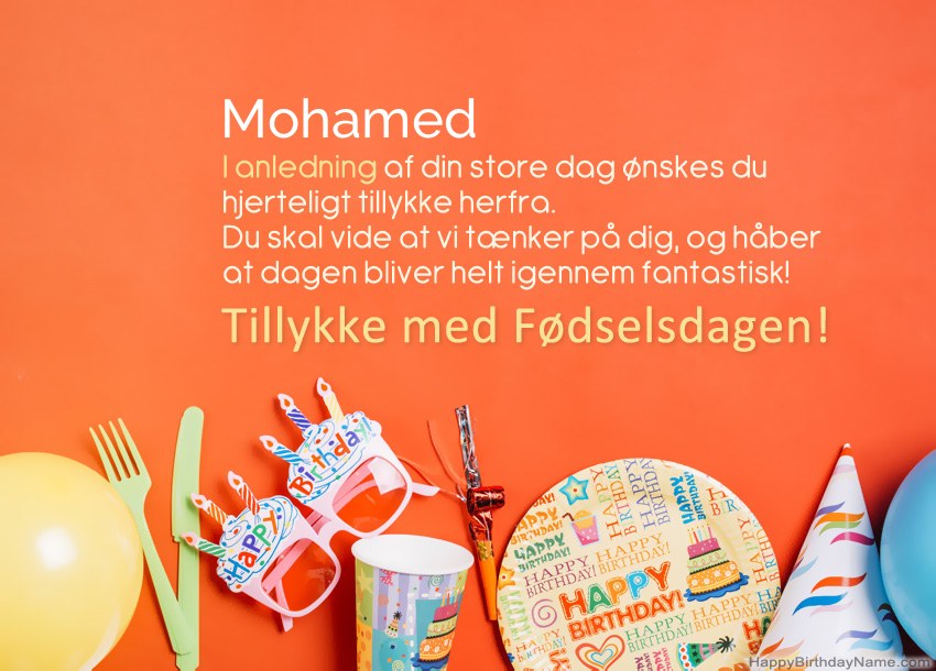 Tillykke med fødselsdagen til Mohamed Tillykke med fødselsdagen til Mohamed
