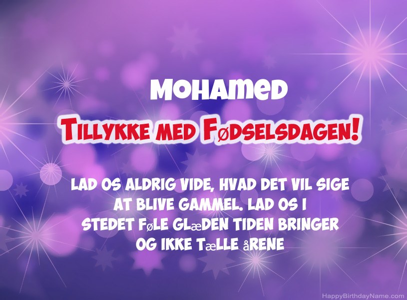 Smukke billeder til Mohamed tillykke med fødselsdagen Smukke billeder til Mohamed tillykke med fødselsdagen