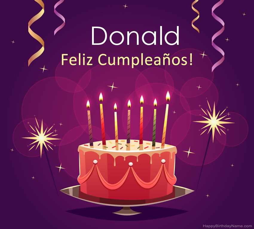 Saludos graciosos para feliz cumpleaños Donald fotos Saludos graciosos para feliz cumpleaños Donald fotos