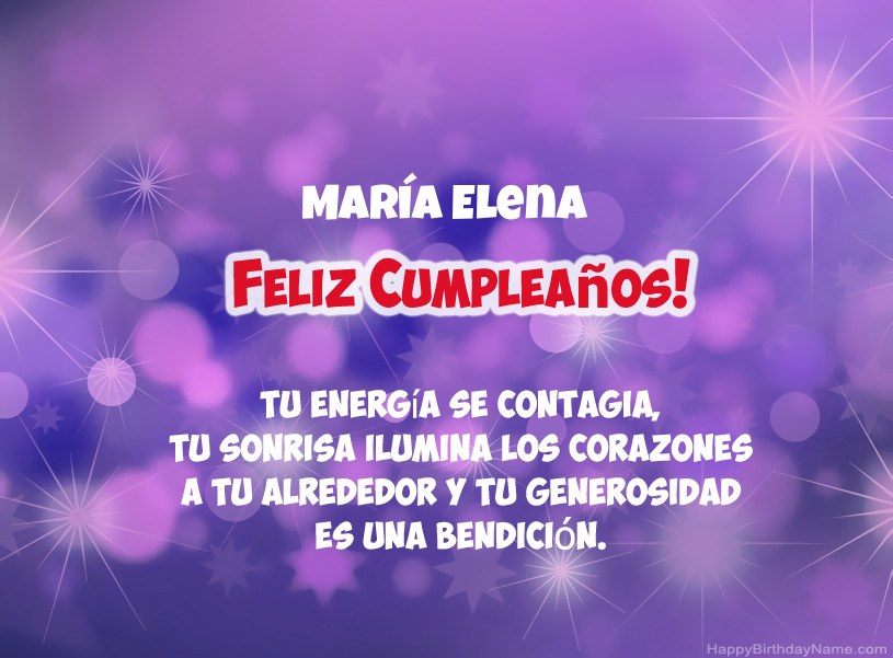 Hermosas imágenes para el feliz cumpleaños de María Elena