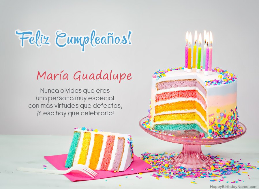 Deseos María Guadalupe para feliz cumpleaños