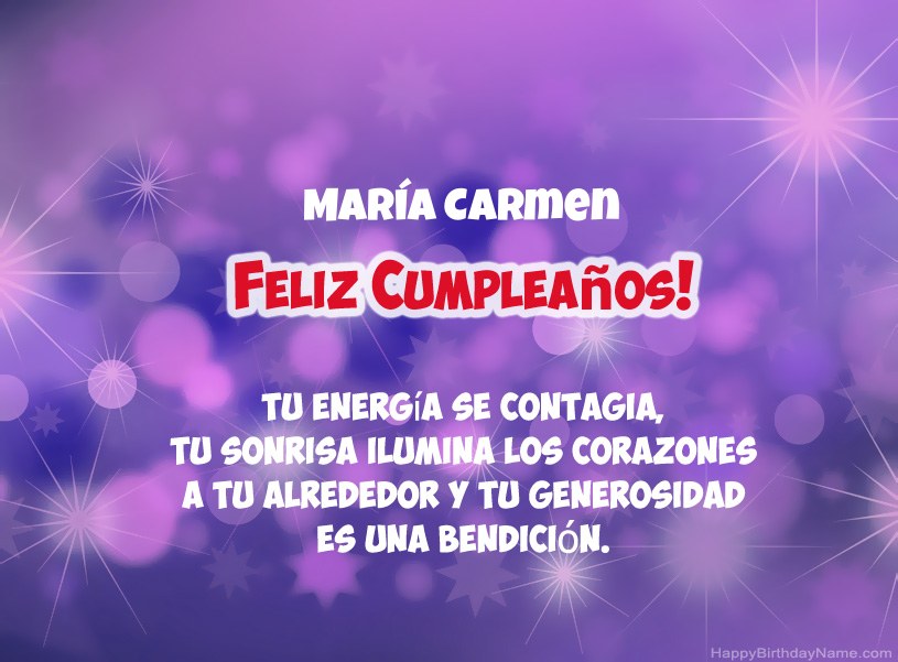 Hermosas imágenes para el feliz cumpleaños de María Carmen Hermosas imágenes para el feliz cumpleaños de María Carmen