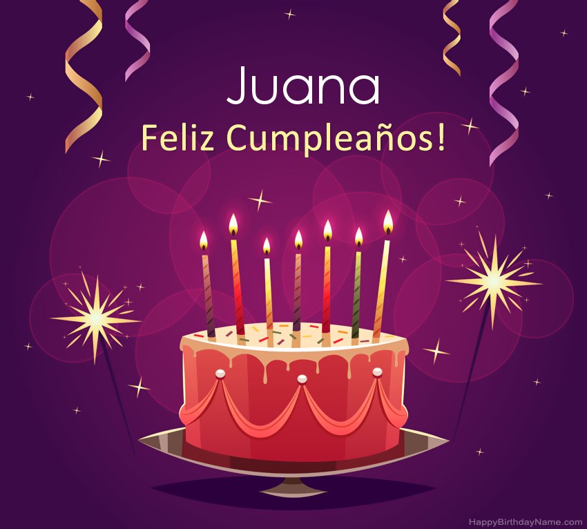 Saludos graciosos para feliz cumpleaños Juana fotos