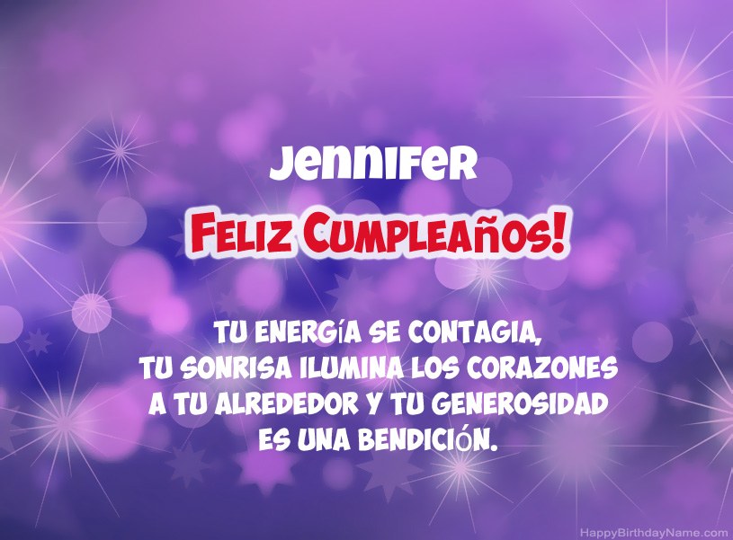 Hermosas imágenes para el feliz cumpleaños de Jennifer Hermosas imágenes para el feliz cumpleaños de Jennifer