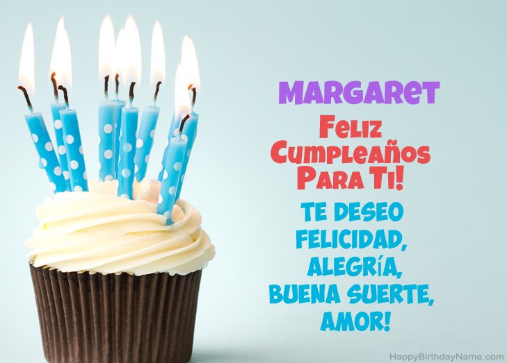 Felicitaciones por el feliz cumpleaños de Margaret Felicitaciones por el feliz cumpleaños de Margaret