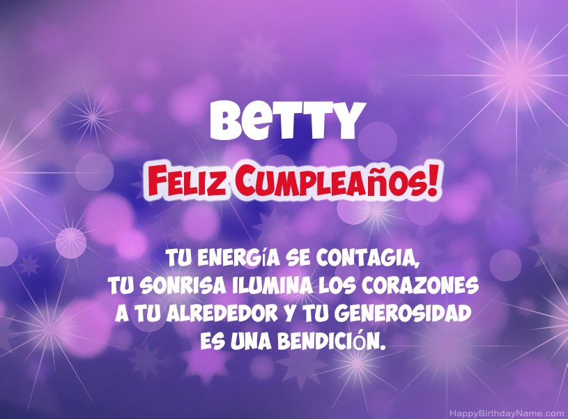 Hermosas imágenes para el feliz cumpleaños de Betty